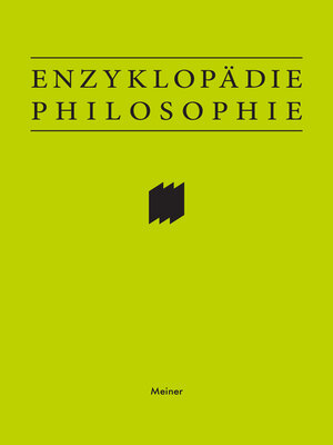 cover image of Enzyklopädie Philosophie
